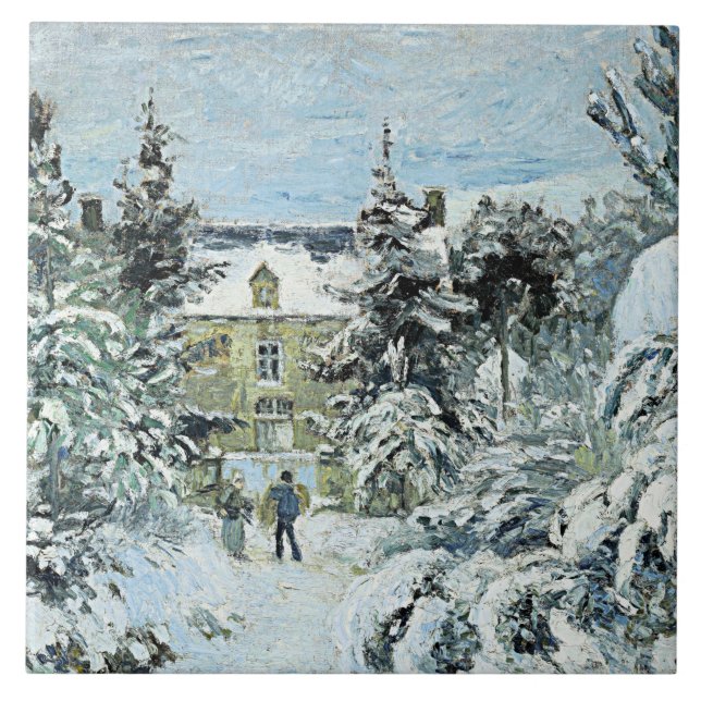 Azulejo De Cerâmica Pissarro - Casa de Piette em Montfoucault (Frente)