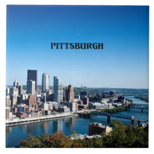 Azulejo De Cerâmica Pittsburgh, Foto do horizonte da Pensilvânia