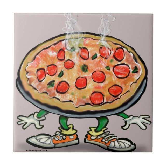Azulejo De Cerâmica Pizza (Frente)