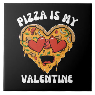 Azulejo De Cerâmica Pizza É Meu Namorado
