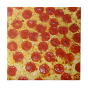 Azulejo De Cerâmica Pizza Pepperoni