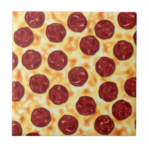 Azulejo De Cerâmica Pizza Pepperoni
