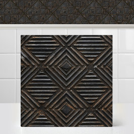 Azulejo De Cerâmica Placa de Metal Diamantado em Aço Enferrujado e Int