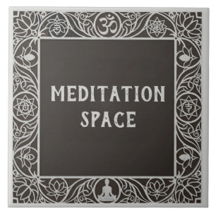 Azulejo De Cerâmica Placa de Nome da Sala de Meditação do Estúdio de Y