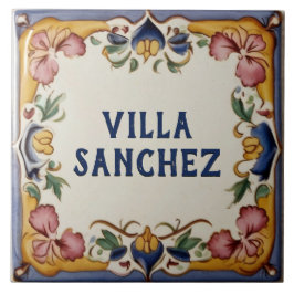 Azulejo De Cerâmica Placa de nome de casa de Design espanhol personali