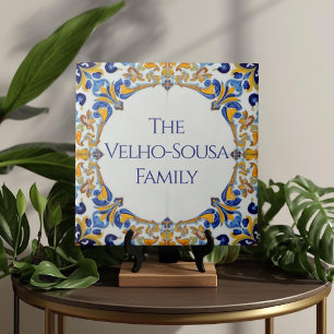 Azulejo De Cerâmica Placa de Nome Personalizada Colorida Azulejo 