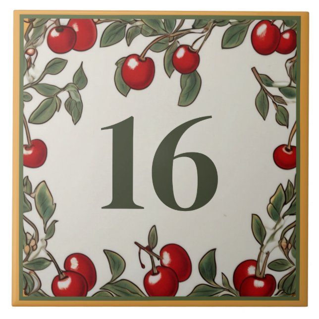 Azulejo De Cerâmica Placa de Sinalização de Número de Casa Personaliza (Frente)