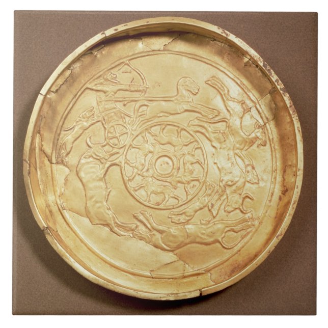 Azulejo De Cerâmica Placa (ouro) (Frente)