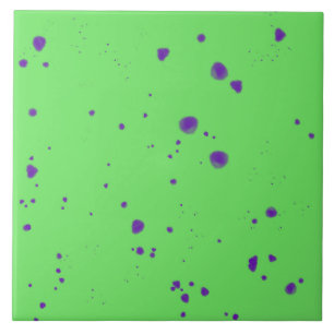 Azulejo De Cerâmica Placas Roxas Neon Verde
