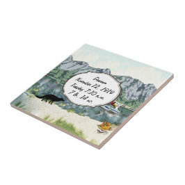 Azulejo De Cerâmica Planador E Viagem De Pesca Do Alaska Bush