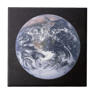 Azulejo De Cerâmica Planet Earth Starry Sky