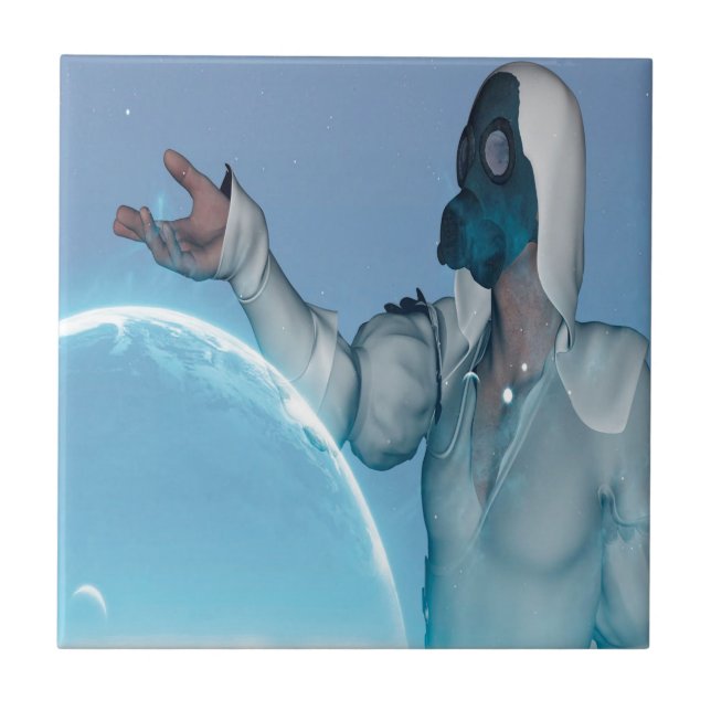 Azulejo De Cerâmica Planet Maker (Frente)