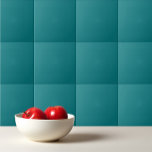 Azulejo De Cerâmica Planta de cor sólida Profundo Aqua<br><div class="desc">Design de chá de água profunda de cor sólida.</div>