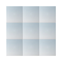 Azulejo De Cerâmica Planta Simples Azul Dusty Gradiente de Ombre