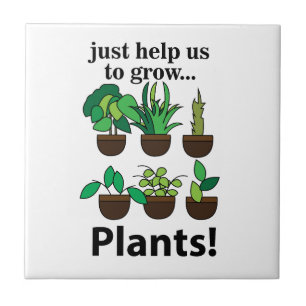 Azulejo De Cerâmica Plantas Nos Ajudam A Cultivar Plantas