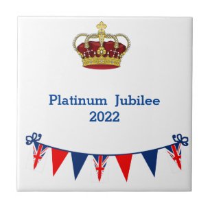 Azulejo De Cerâmica Platinum Jubilee 2022