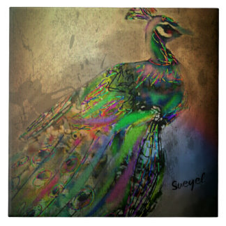 Azulejo De Cerâmica Plumagem extravagante