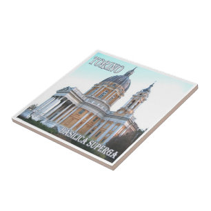 Azulejo De Cerâmica PMT007 TURIN Basilica Superga, Itália
