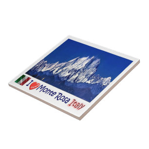 Azulejo De Cerâmica PMT021 MONTE ROSA I Love, Itália,