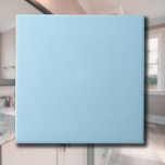 Azulejo De Cerâmica Pó para bebê Cor sólida azul | Elegante Clássico<br><div class="desc">Pó para bebê Cor sólida azul | Clássico | Elegante | Evolução | NA MODA | Presente</div>