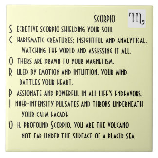 Azulejo De Cerâmica Poema da Escorpião