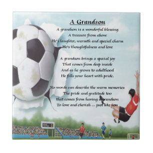 Azulejo De Cerâmica Poema   do neto do futebol