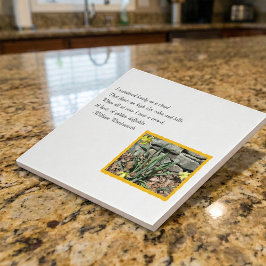 Azulejo De Cerâmica Poesia do Daffodil de Wordsworth