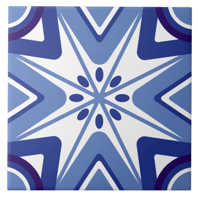 Azulejo De Cerâmica Polar Starburst (Frente)
