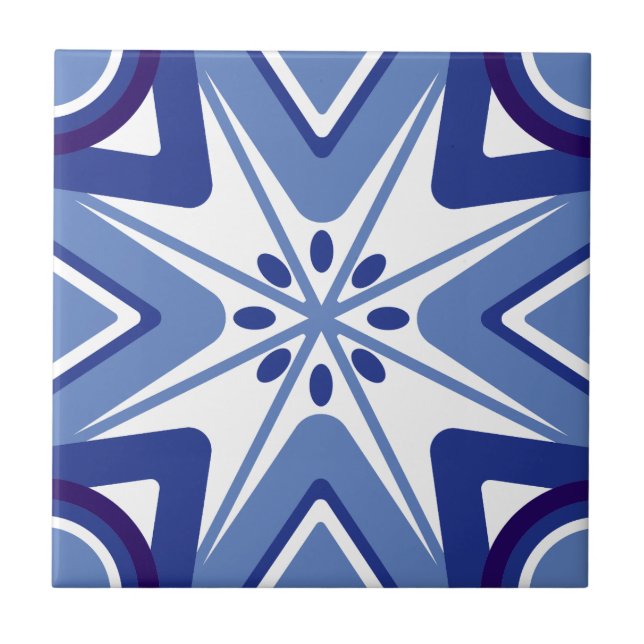 Azulejo De Cerâmica Polar Starburst (Frente)
