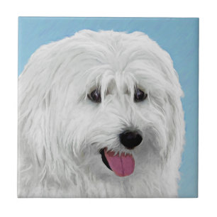 Azulejo De Cerâmica Polonês Lowland Sheepdog Painting - Original Dog 