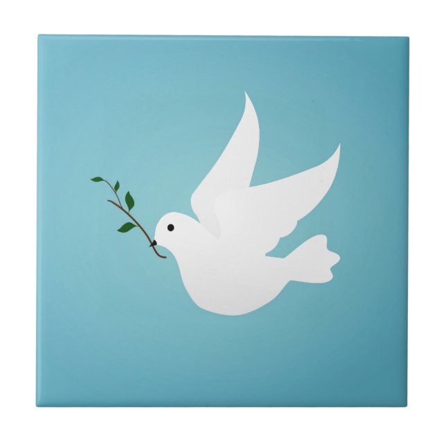 Azulejo De Cerâmica Pomba (Frente)