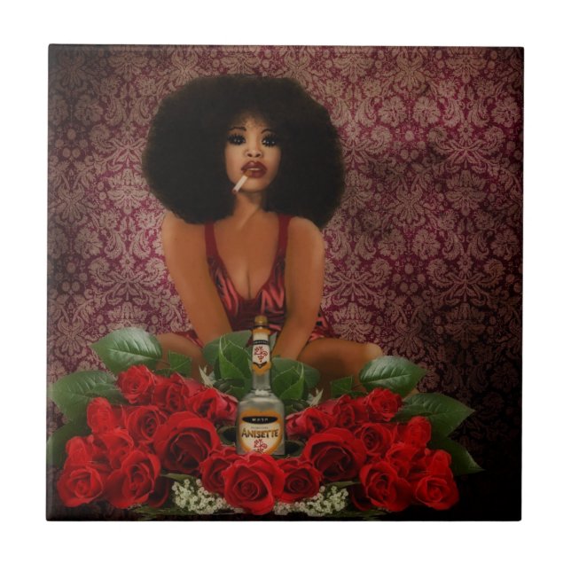 Azulejo De Cerâmica Pomba Gira (Frente)