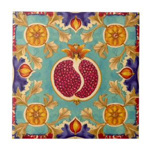 Azulejo De Cerâmica Pomegranate Love