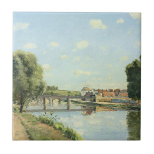 Azulejo De Cerâmica Pont Du Chemin De Fer Camille Pissarro