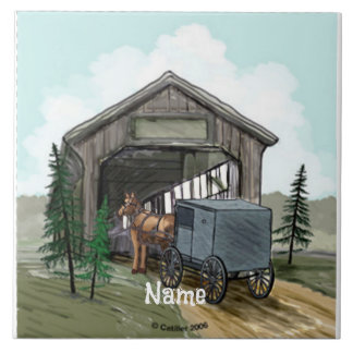 Azulejo De Cerâmica Ponte coberta por Amish