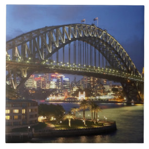 Azulejo De Cerâmica Ponte da Baía de Sydney e Park Hyatt Sydney Hotel