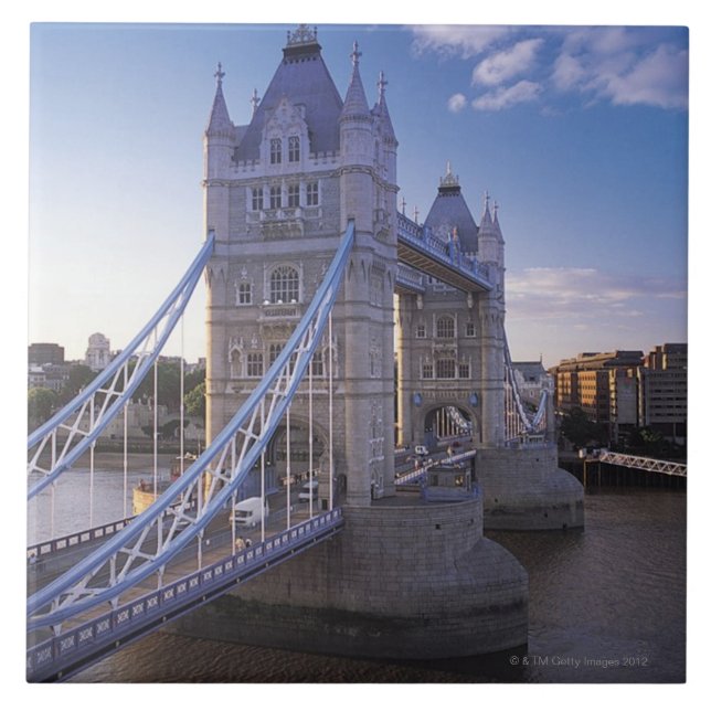 Azulejo De Cerâmica Ponte da torre em Londres (Frente)