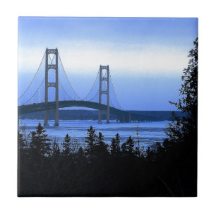 Azulejo De Cerâmica Ponte de Mackinac