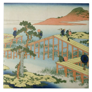 Azulejo De Cerâmica Ponte de oito porções, província de Mucawa, Jap