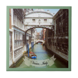 Azulejo De Cerâmica Ponte dei Sospiri Venezia Italia Souvenir