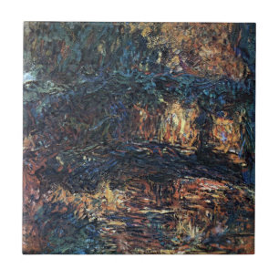 Azulejo De Cerâmica Ponte Japonesa de Claude Monet, Arte Fino Antigo