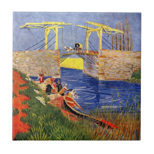 Azulejo De Cerâmica Ponte Langlois em Arles por Vincent van Gogh