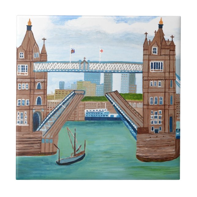 Azulejo De Cerâmica Ponte Londres (Frente)
