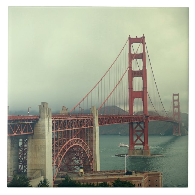 Azulejo De Cerâmica Ponte ouro Gate (Frente)