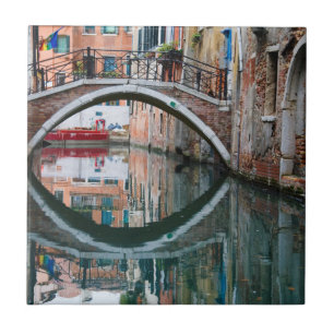 Azulejo De Cerâmica Ponte sobre o Canal de Veneza