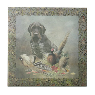 Azulejo De Cerâmica Ponteiro alemão Wirehaired