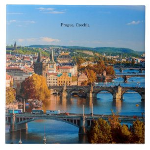 Azulejo De Cerâmica Pontes Checkia de Praga