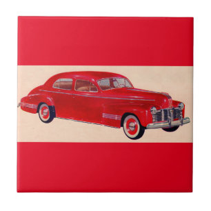 Azulejo De Cerâmica Pontiac Torpedo vermelho