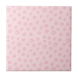 Azulejo De Cerâmica Pontos Rosa Cor-de-Rosa