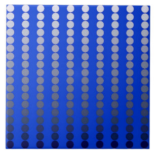 Azulejo De Cerâmica Pontos satíricos - azul de cobalto e turfa